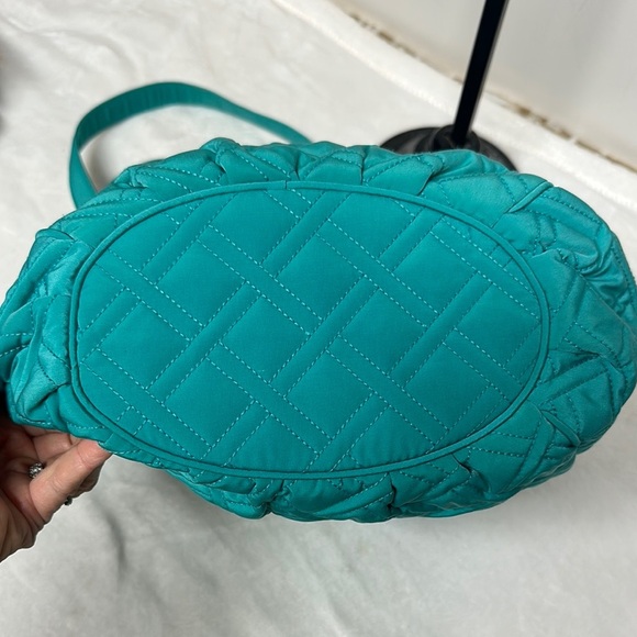 Vera Bradley Blue Quilted Tote Bag with Diamond Stitching - Picture 4 of 14